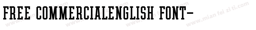 Free CommercialEnglish Font字体转换